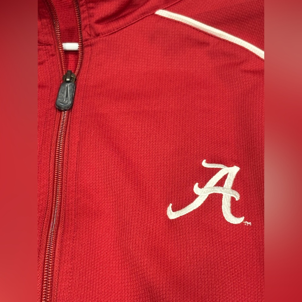 Nike Alabama Team Issue, Warm Up Jacket, Size Large, Full Zip, pockets